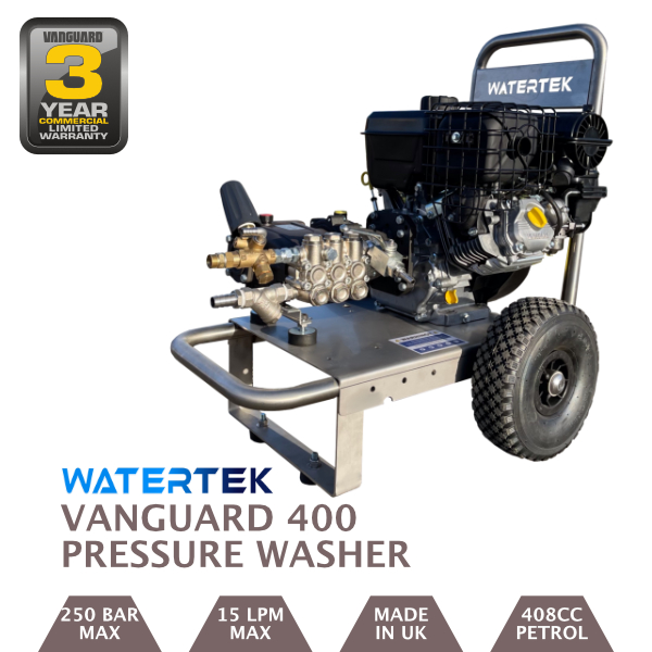 Watertek Vanguard V400 Electric Start 15LPM 250 Bar Pressure Washer